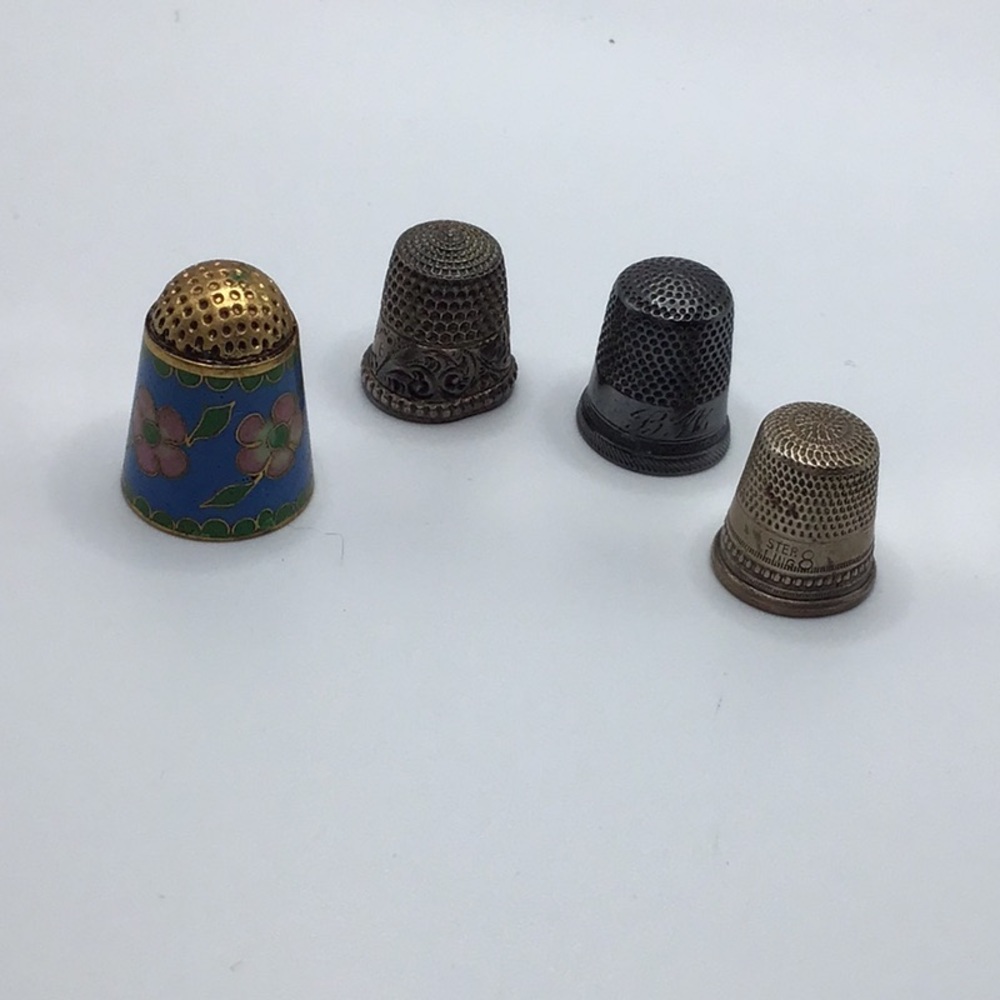 Vintage Decorative Thimbles Set